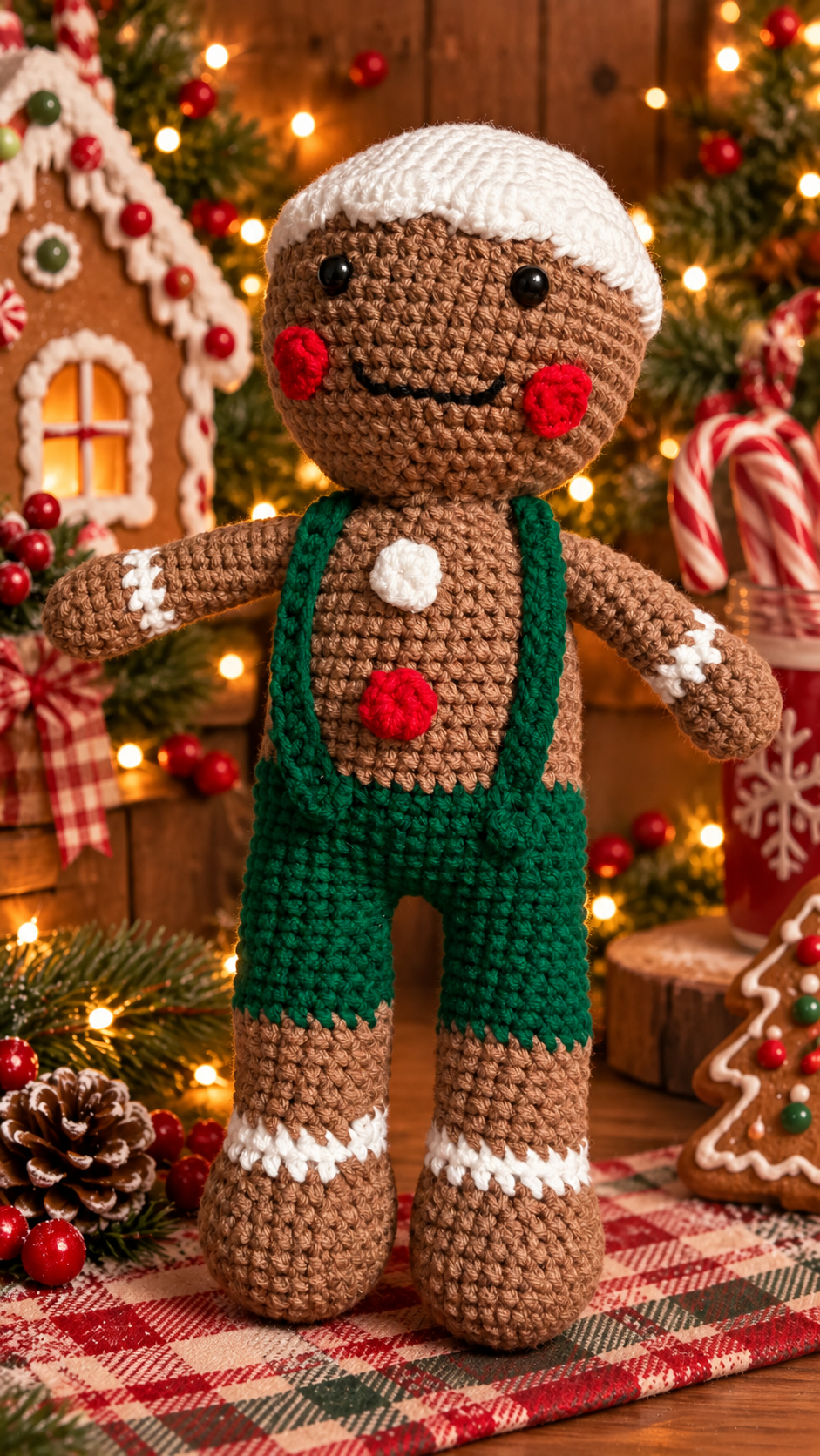 Crocheted Gingerbread Man