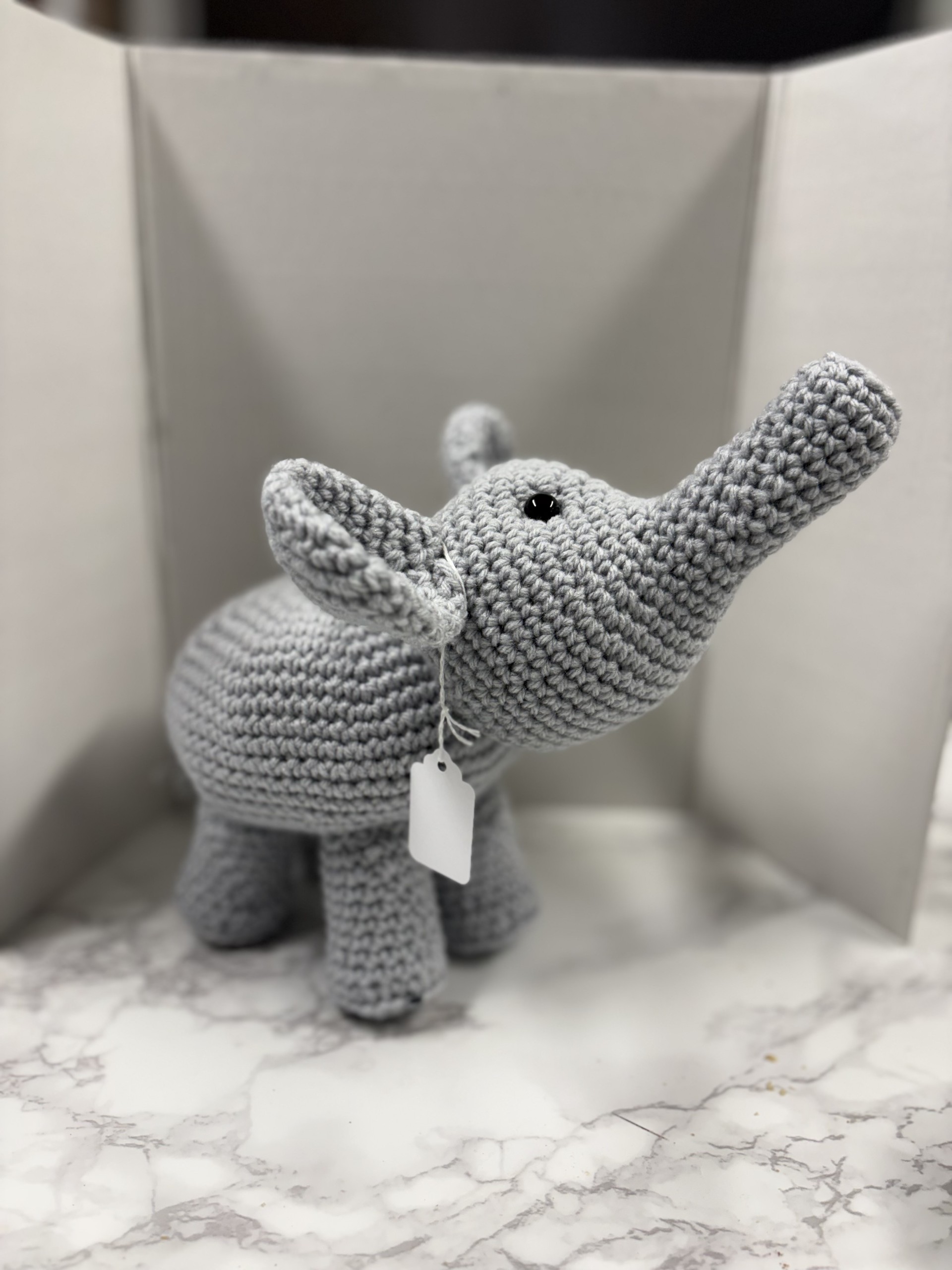 Hand-Crocheted Elephant