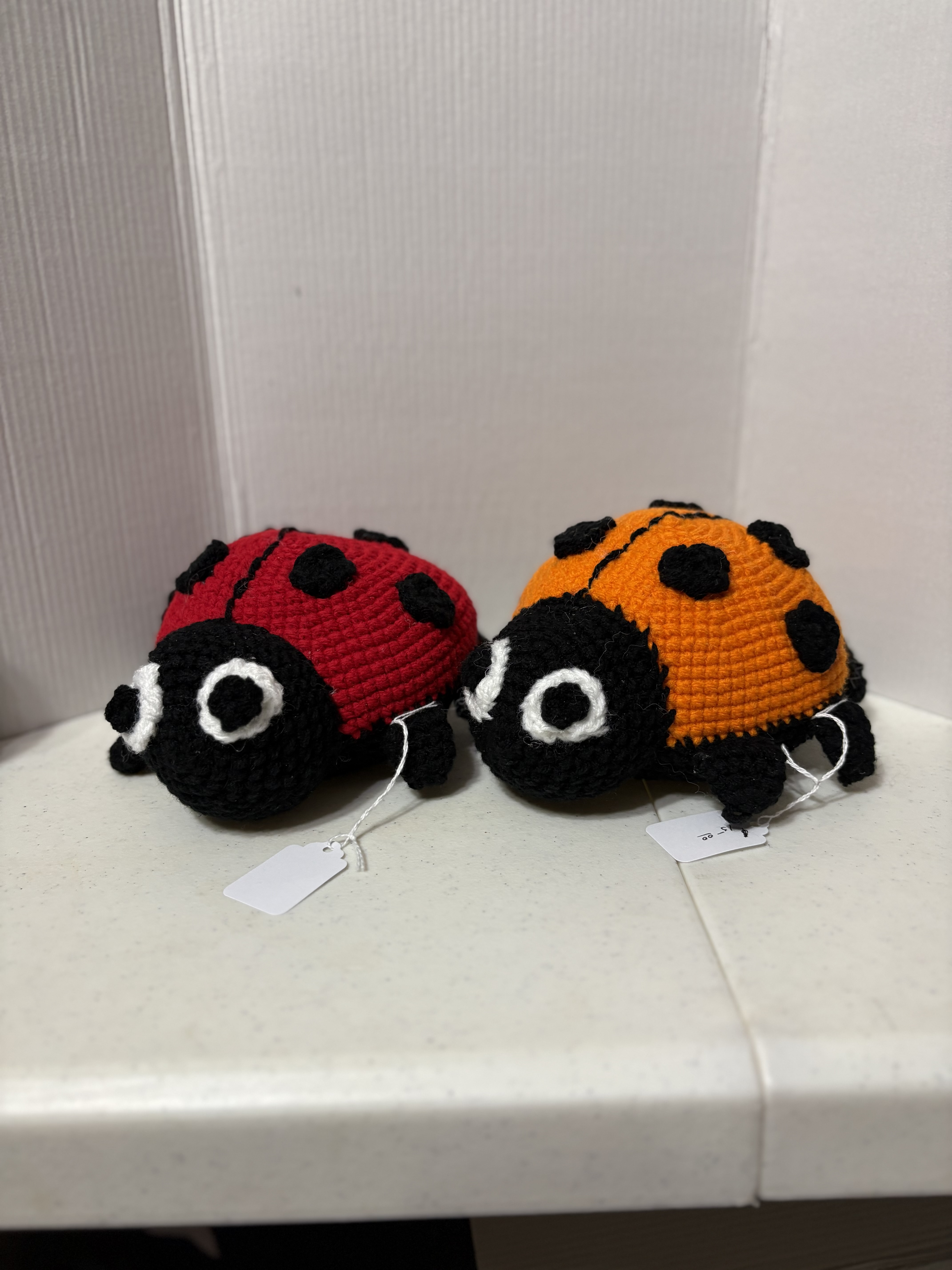 Hand-Crocheted Lady Bugs
