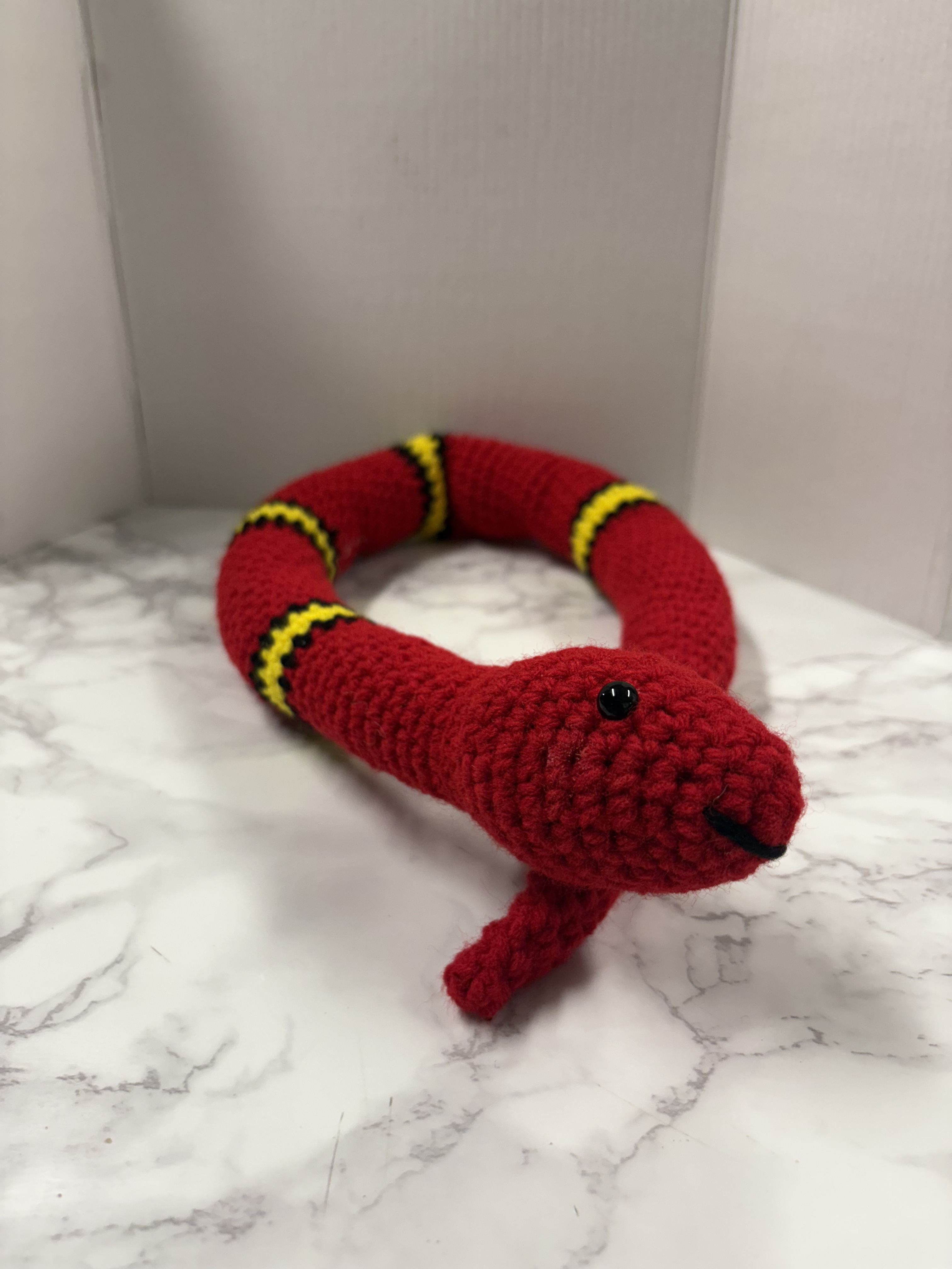  Delightful Hand-Crocheted Snake